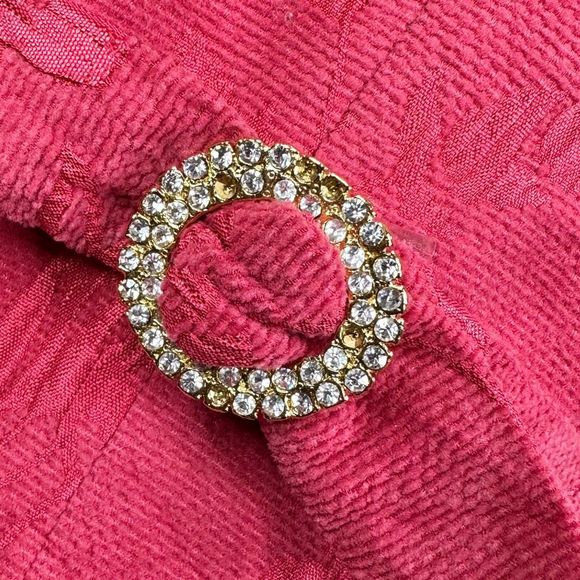 Vintage Christian Dior Red Wrap Front Blazer - Size 6 - Picture 12 of 13